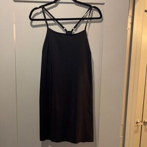 Athletic Black Spaghetti Strap Dress